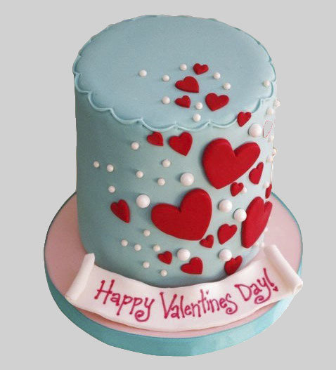 Торт С днем святого Валентина